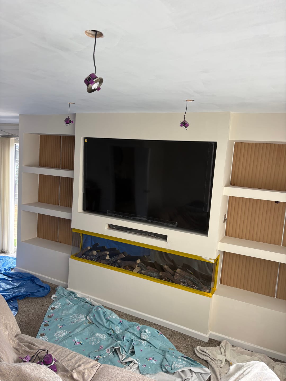 Customer photo review of Paintable MDF Wall Panel 240cm x 60cm