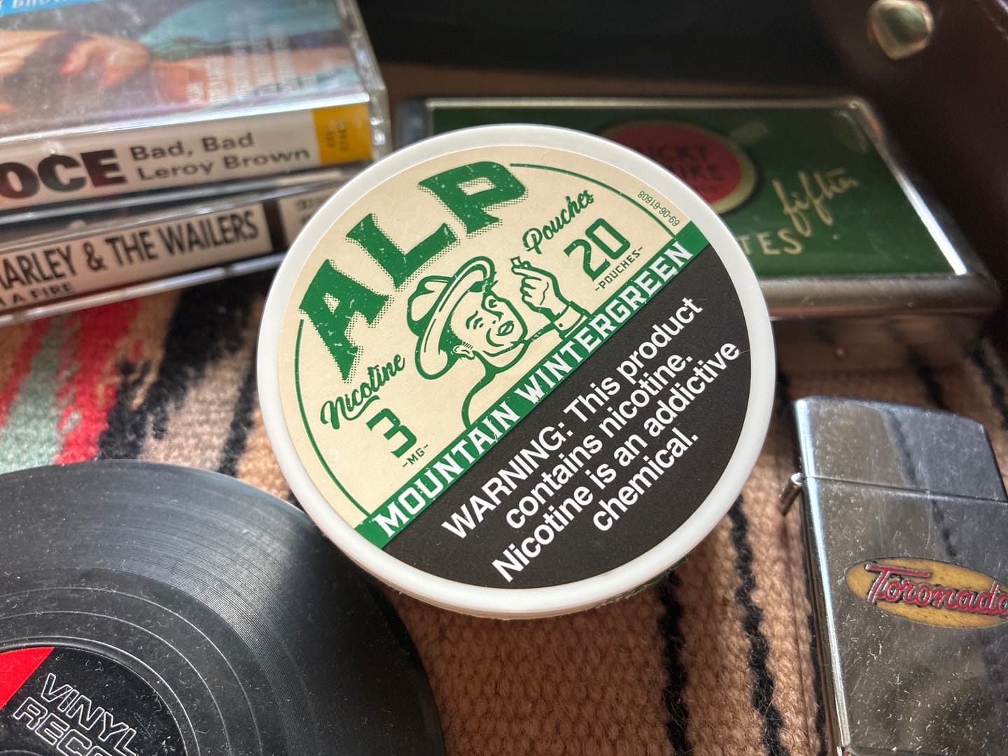 Customer photo review of Mountain Wintergreen Nicotine Pouches