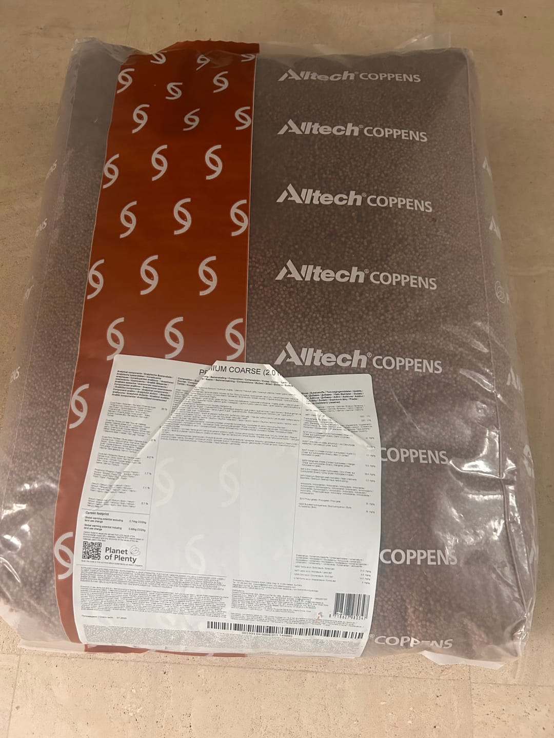 Customer photo review of PREMIUM COARSE PELLETS - ALLTECH COPPENS