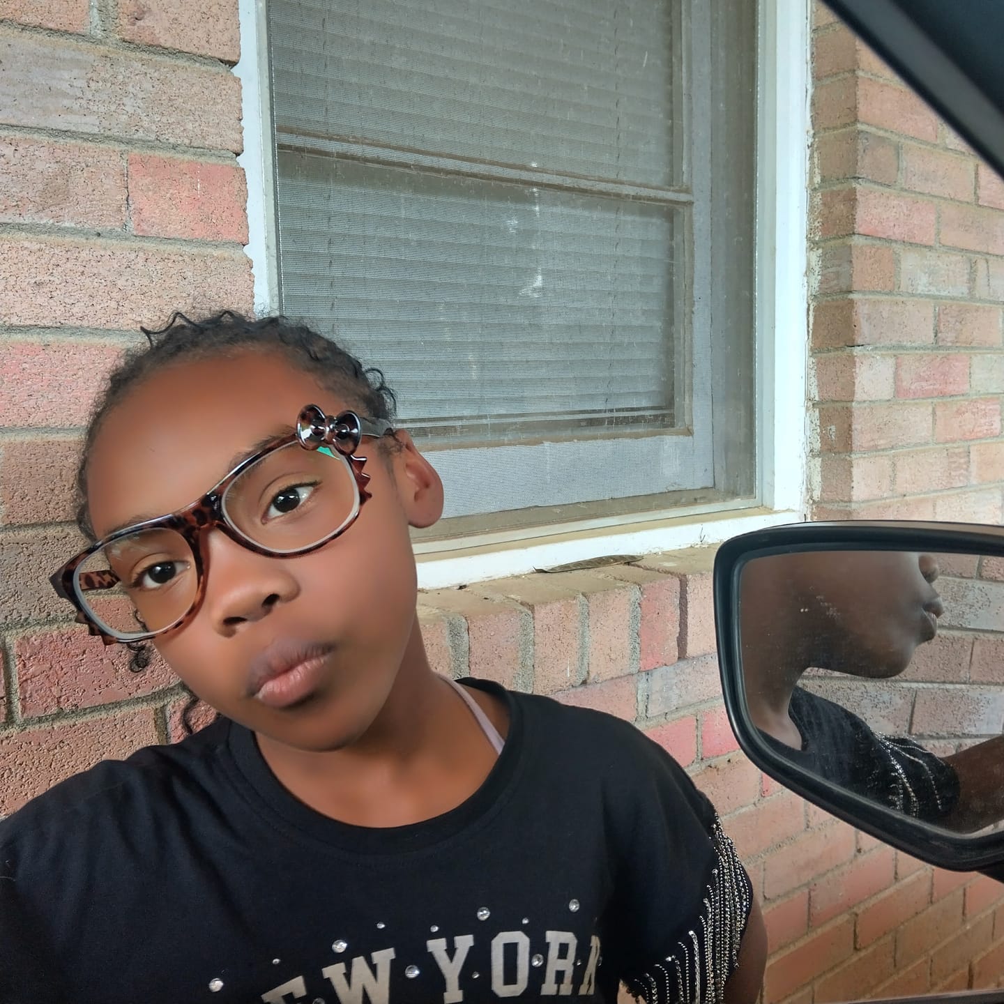 Customer photo review of Kitten Eyeglasses