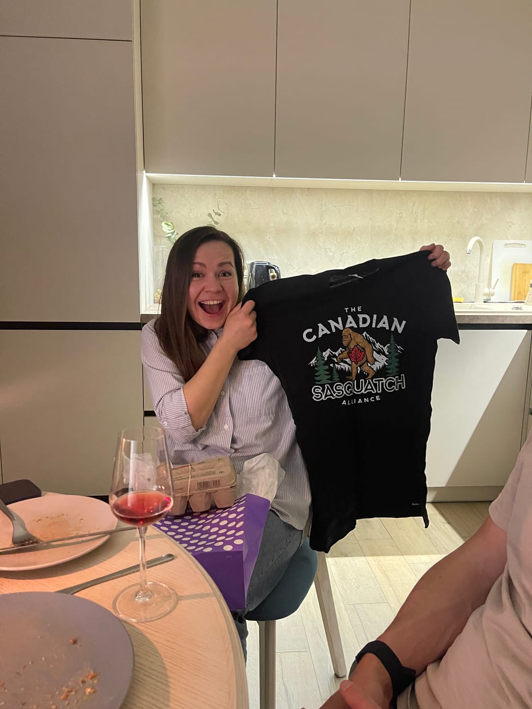 Customer photo review of Canadian Sasquatch Alliance T-shirt