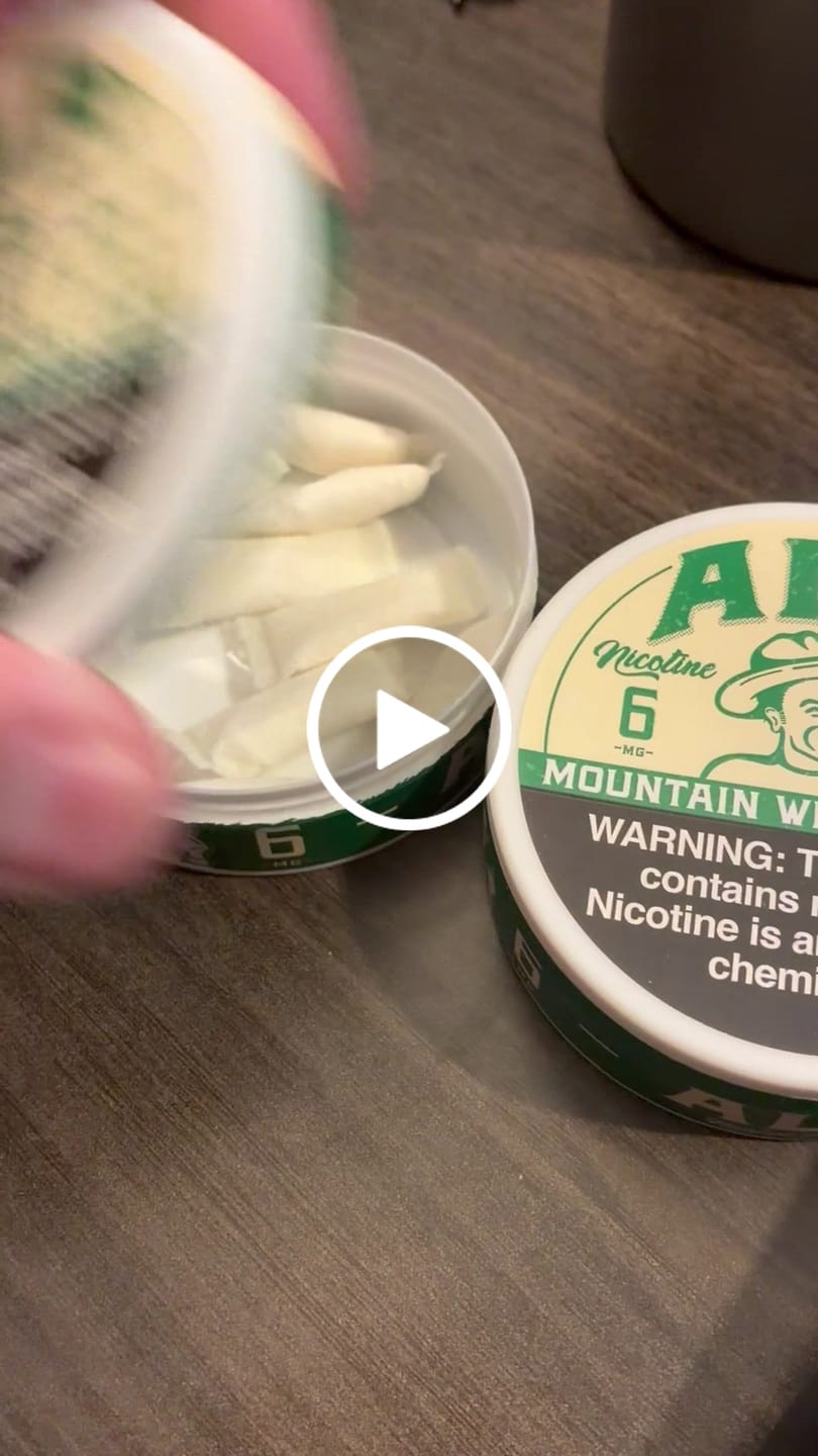 Customer video review of Mountain Wintergreen Nicotine Pouches
