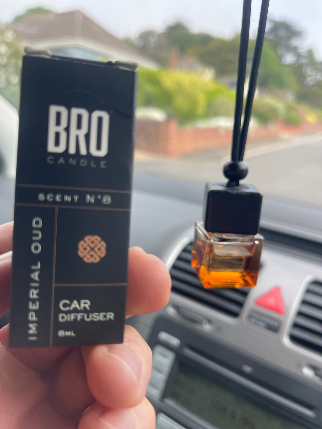 Customer photo review of The Imperial Oud Car Diffuser