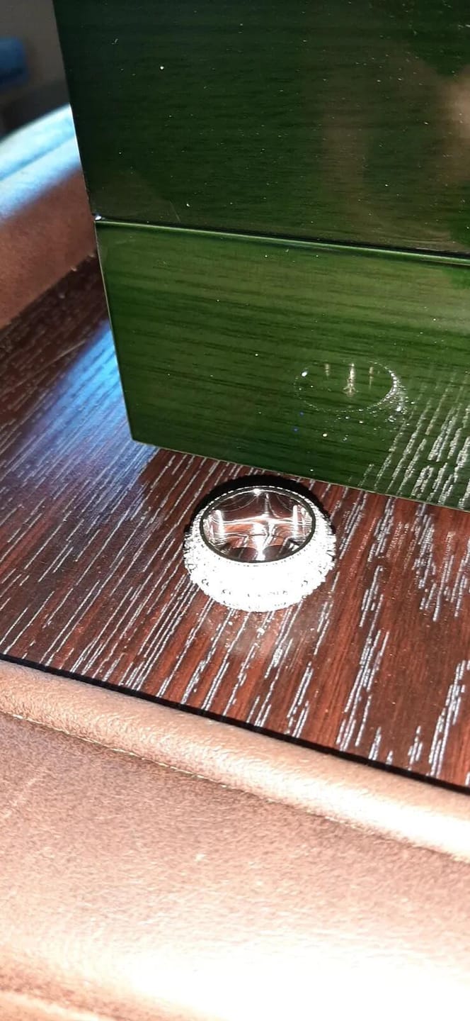 Customer photo review of Multi Crystal Rings