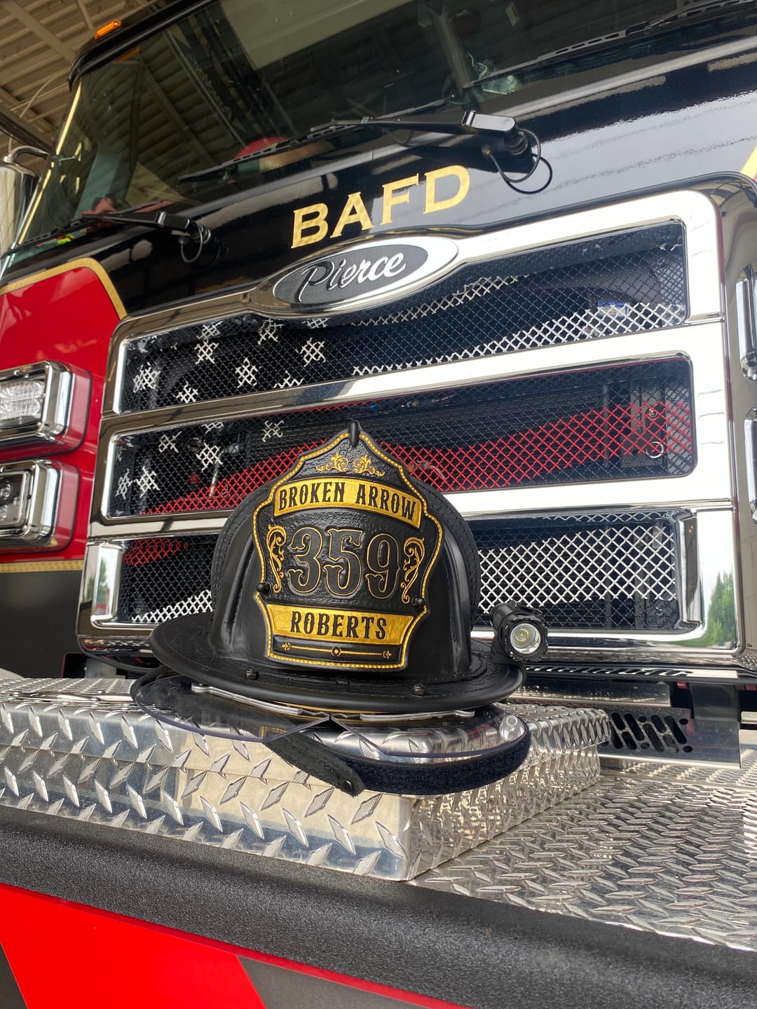 Customer photo review of Backdraft Fire Helmet Front