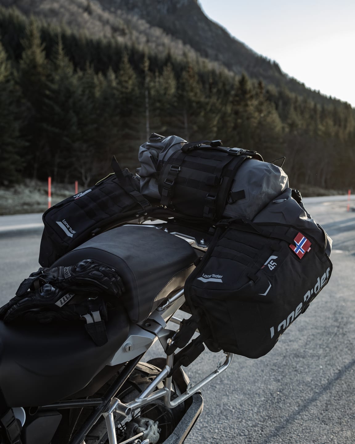 Customer photo review of ADVBags 45 – Rackless Saddle Bags