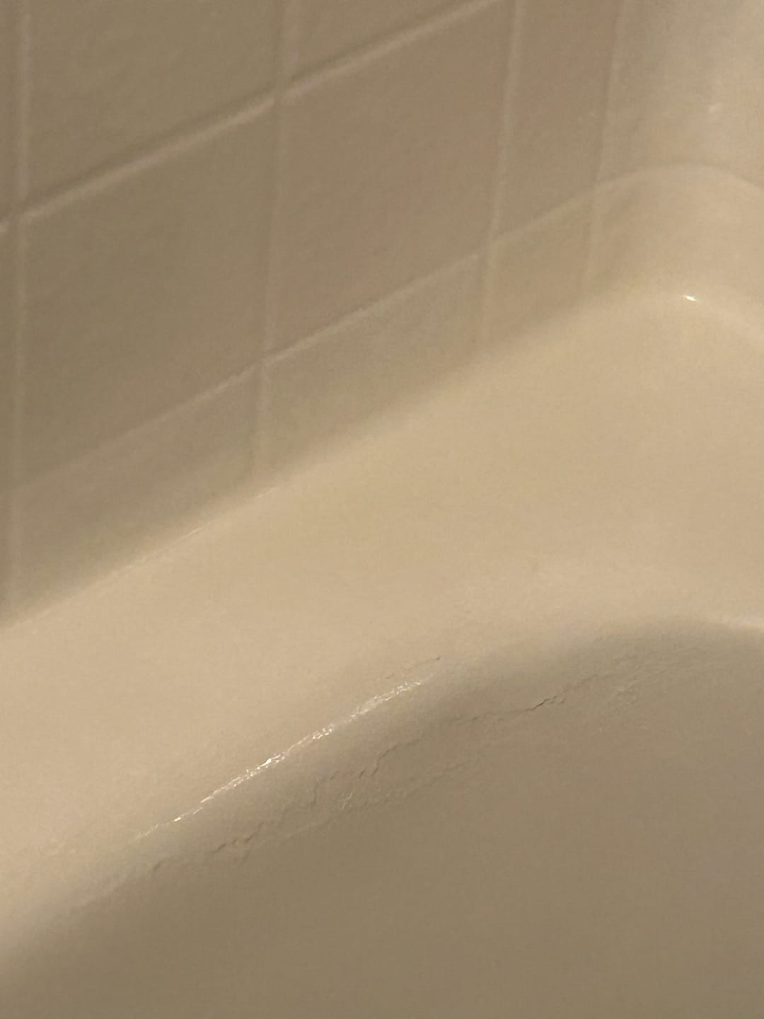 Customer photo review of Large Wall Damage - Tub and Shower Repair Kit