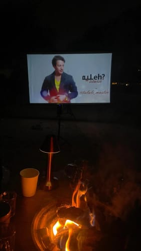 Customer photo review of MovieHub™ Wireless Projector 2026 Edition