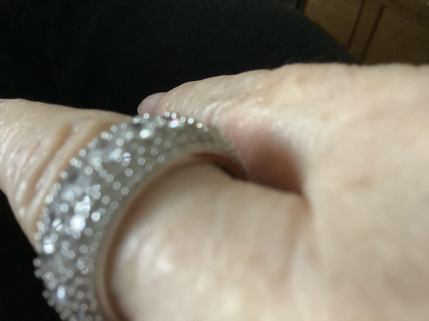 Customer photo review of Multi Crystal Rings