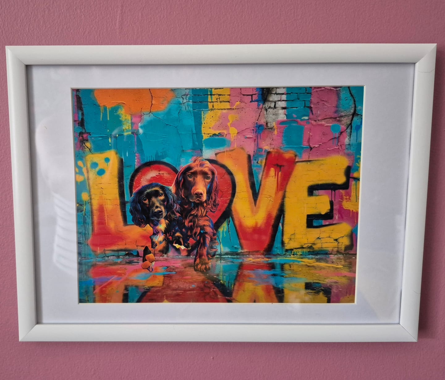 Customer photo review of Streetart -  Personalised Poster