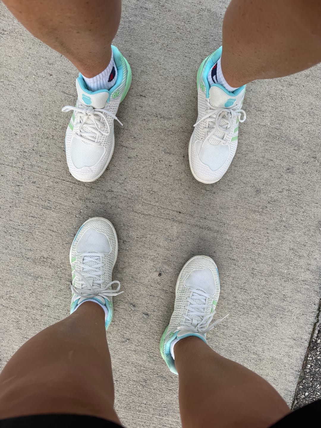 Customer photo review of 97292-258-W | EXPRESS LIGHT PICKLEBALL-WIDE | EGRET/PATINA GREEN