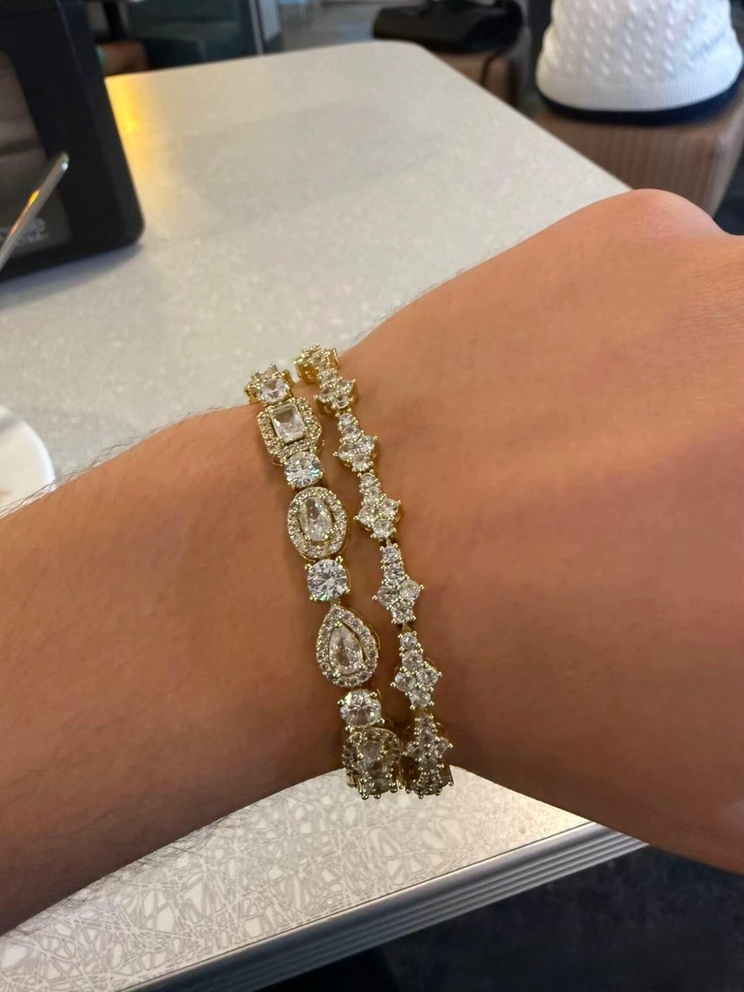 Customer photo review of Honeycomb Bracelets