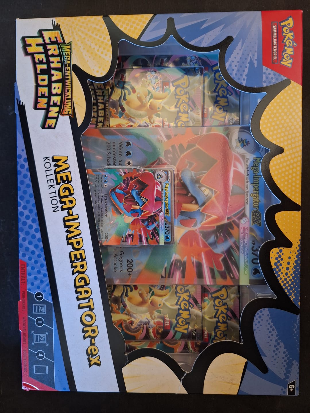 Customer photo review of Pokémon ex-Kollektion Mega-Entwicklung - Erhabene Helden Mega-Impergator-ex