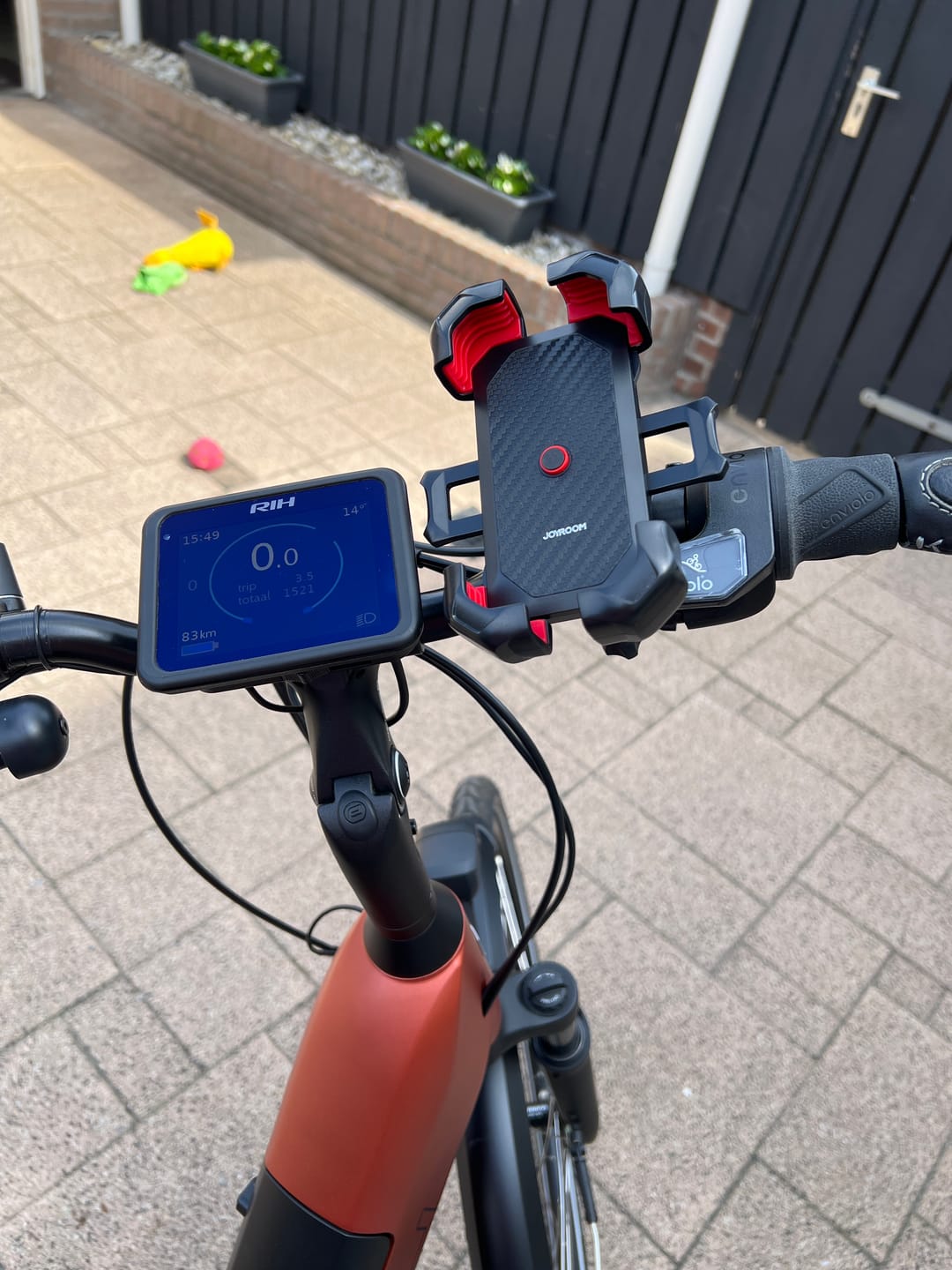 Customer photo review of Stevige Telefoonhouder - Fiets
