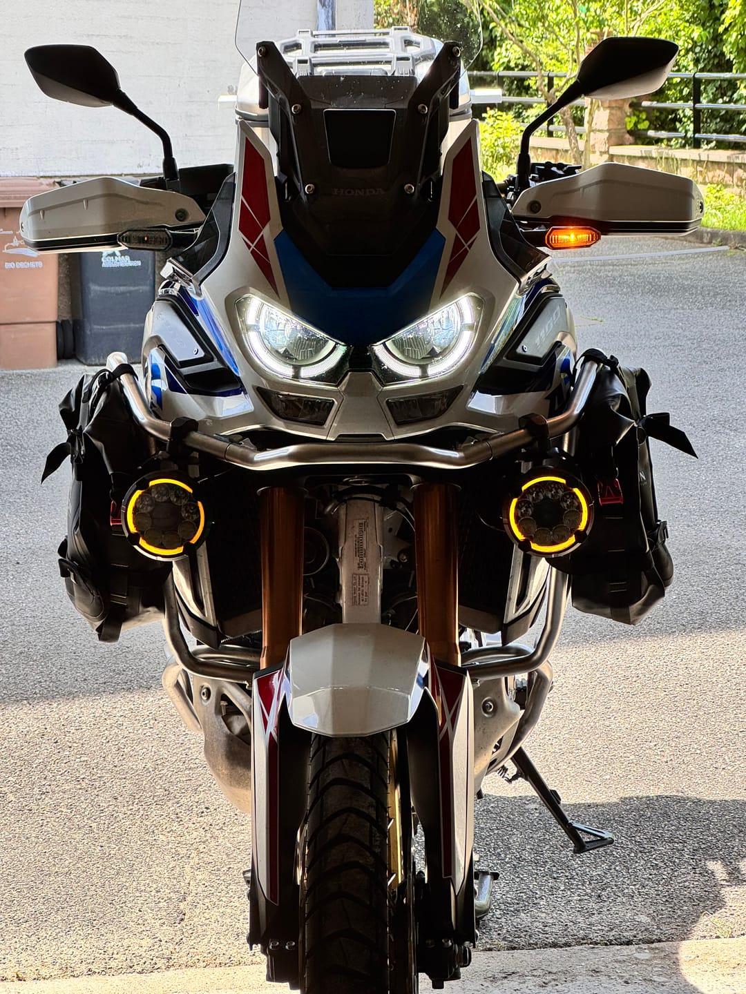 Customer photo review of Motorcycle Lights – The World’s Smartest Motorcycle Auxiliary Lighting System