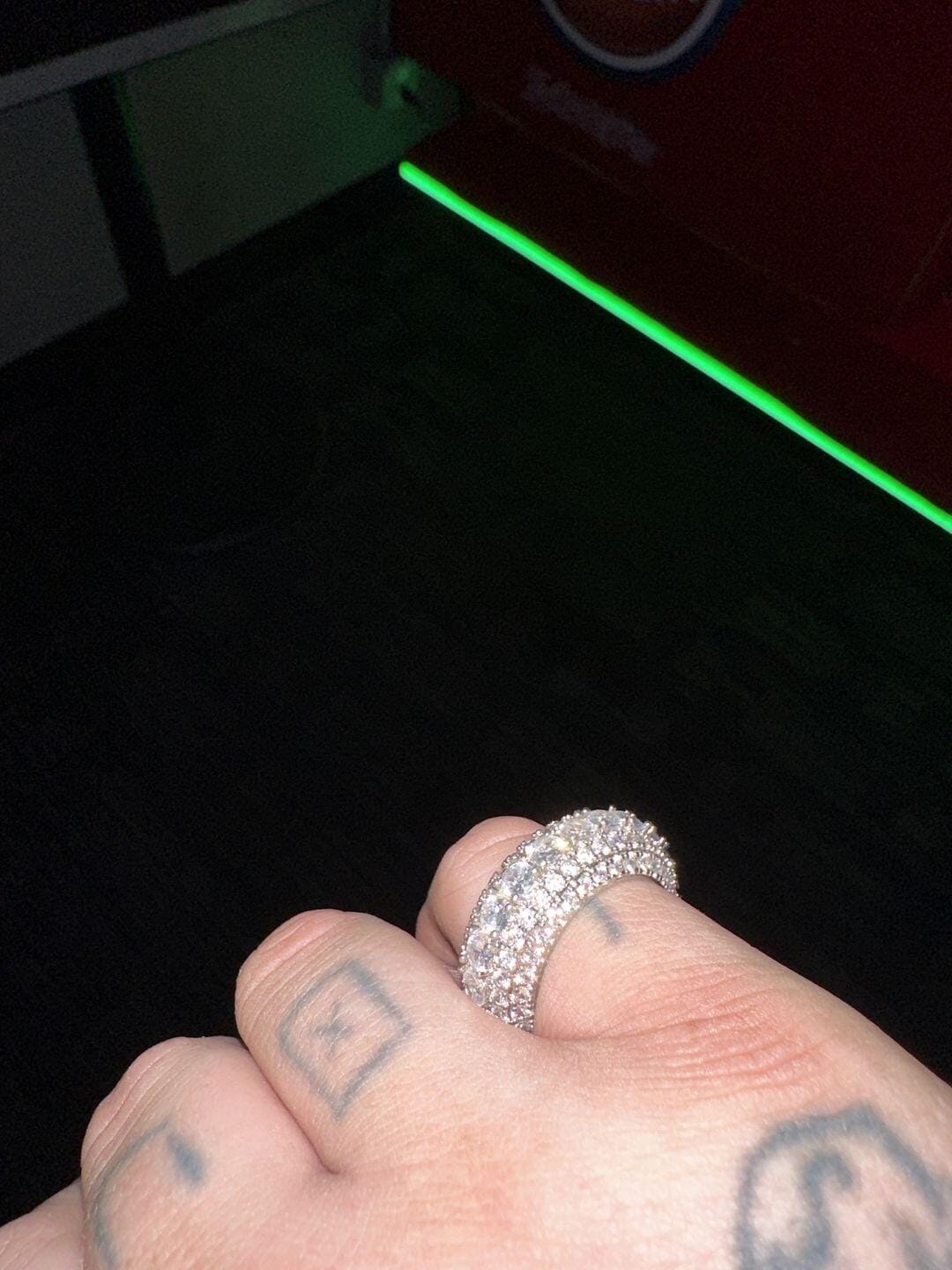 Customer photo review of Multi Crystal Rings
