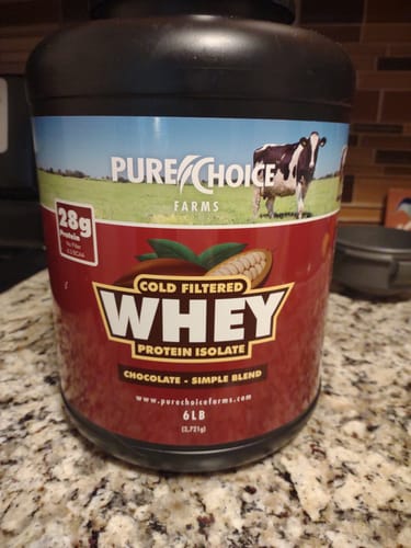 Customer photo review of Whey Protein Isolate Chocolate