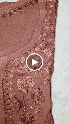 Customer video review of Gul Maroon Short Rayon Kurta