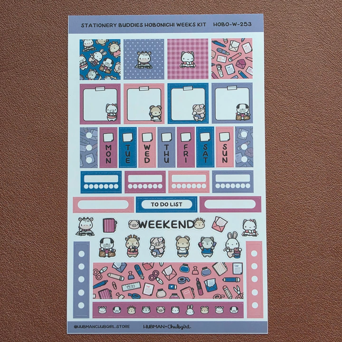 Customer photo review of Stationery Buddies Theme Hobonichi Weeks Kit