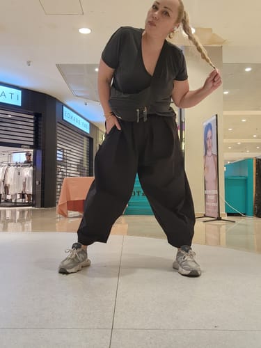 Customer photo review of Summer Thin Loose Wide Leg Pants