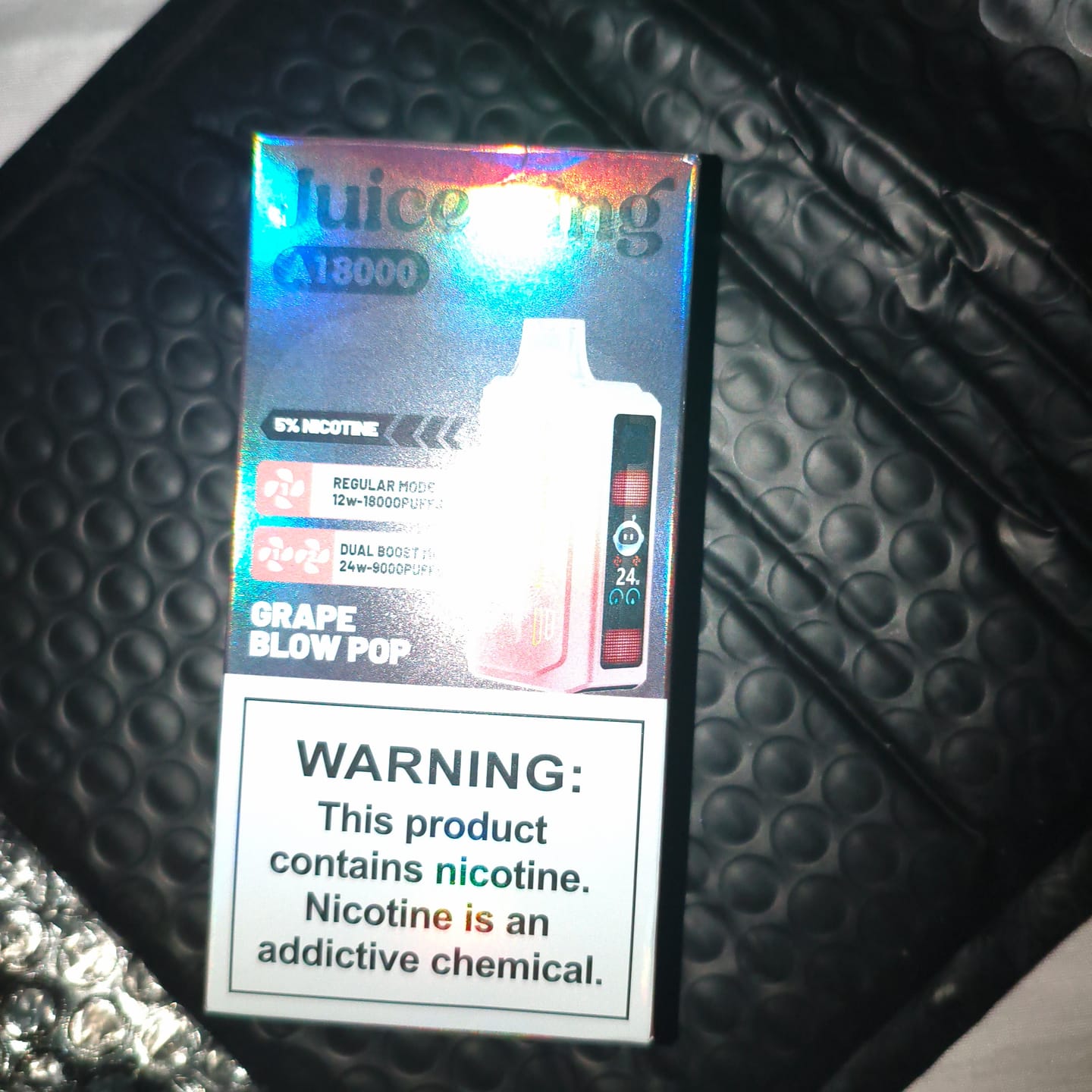 Customer photo review of Juice king 18k Puffs