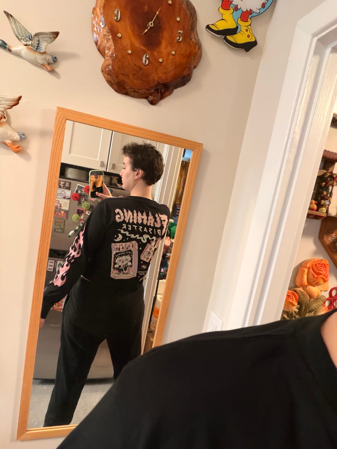 Customer photo review of Flaming Disaster Long Sleeve