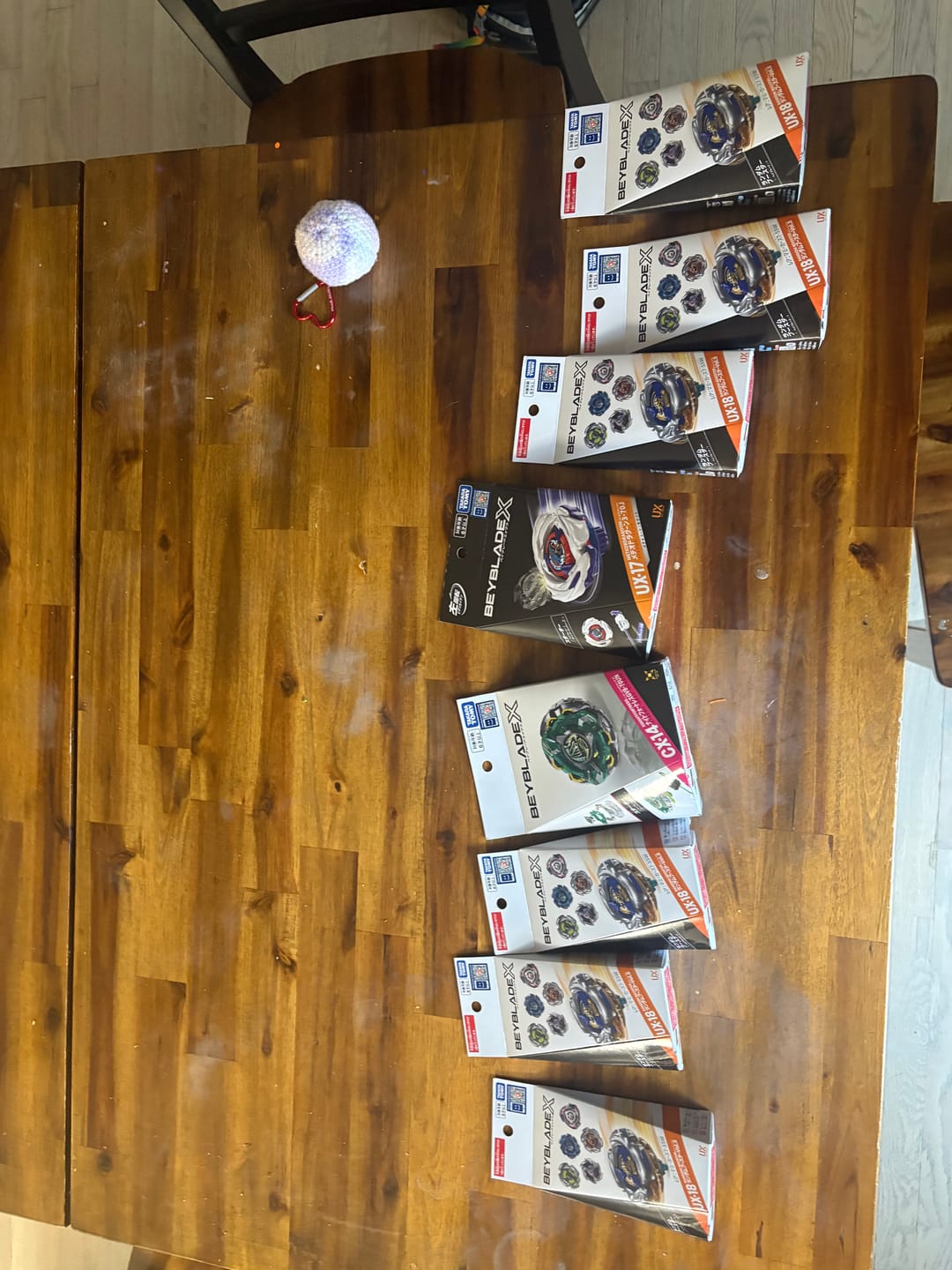 Customer photo review of Takara Tomy Beyblade X UX-17 and UX-18 Full-Set December Release Bundle