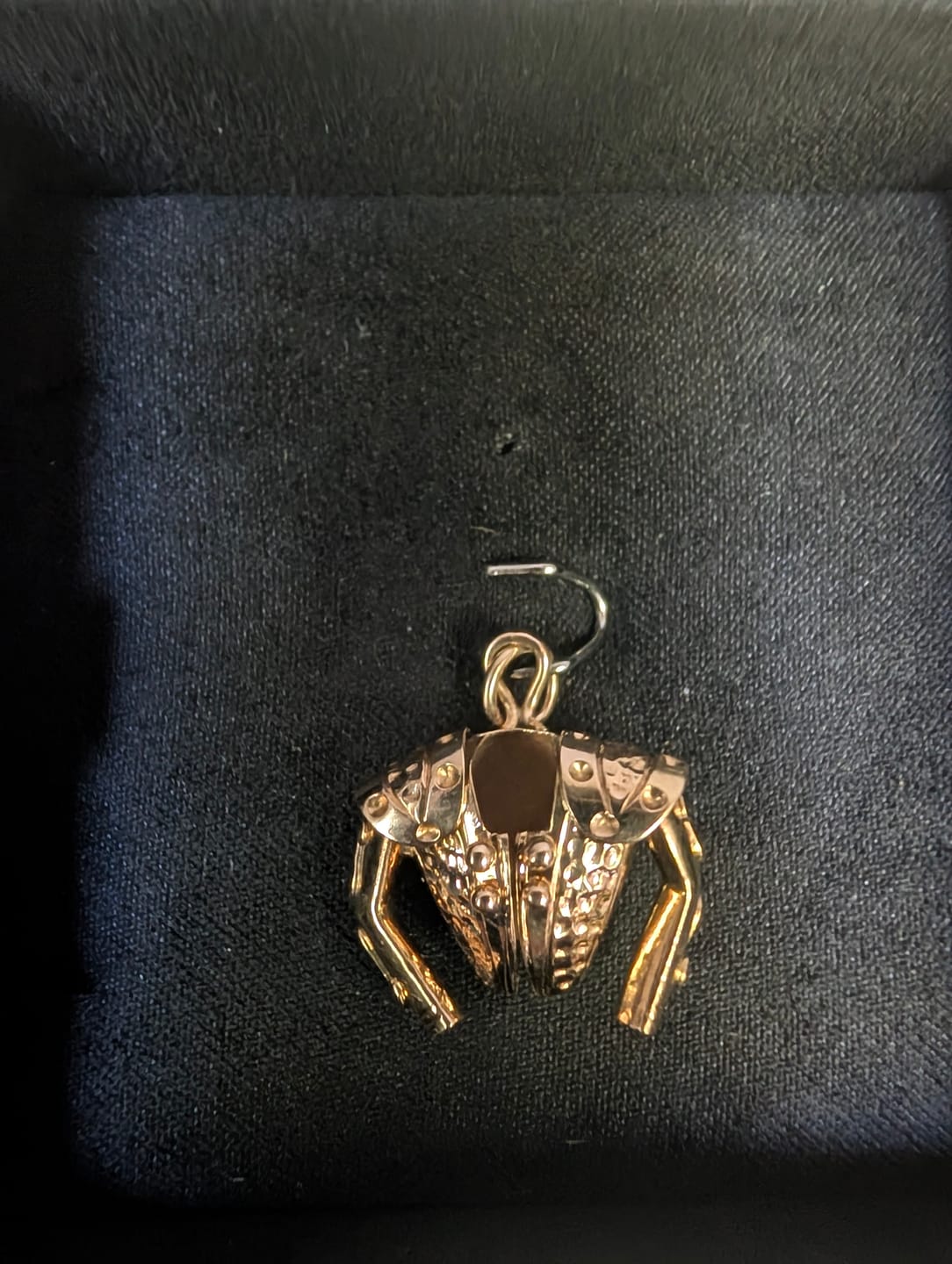 Customer photo review of Vintage 18k Rosy Yellow Gold Dimensional Matador Jacket Charm / Pendant