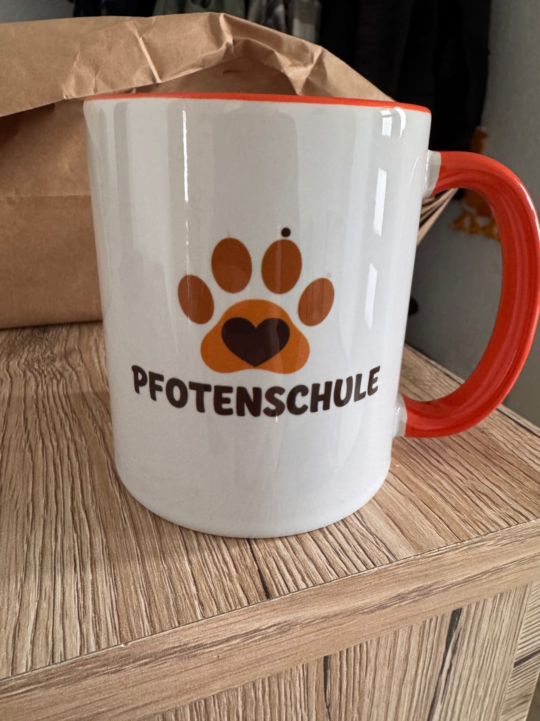 Customer photo review of Keramik Tasse Two Tone 330ml mit Werbeaufdruck