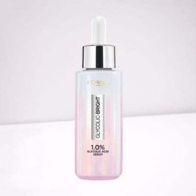Customer photo review of Loreal face serum 30ml glycolic bright for instant radiance