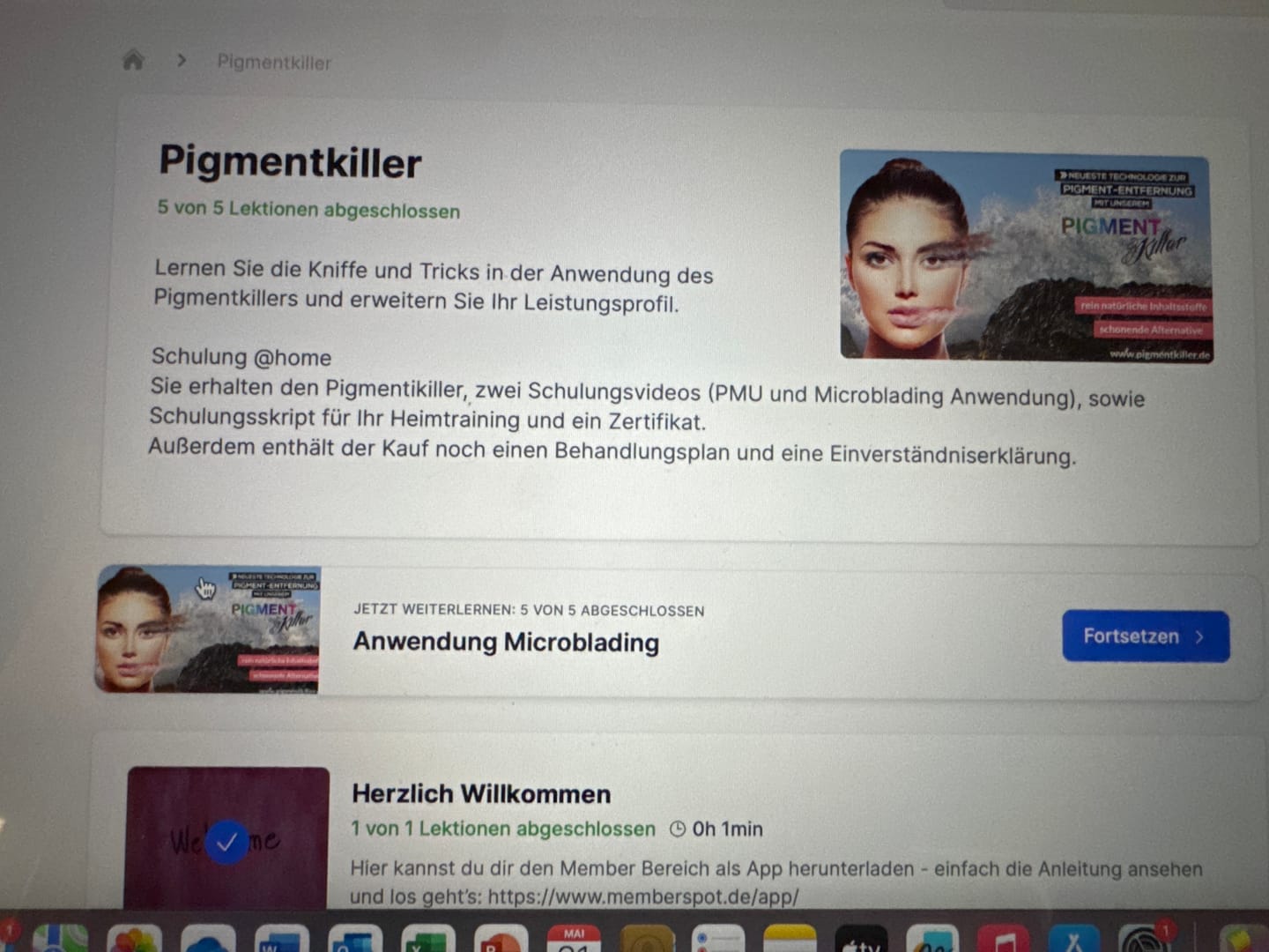 Customer photo review of Pigmentkiller-Bundle inkl. Online Schulung