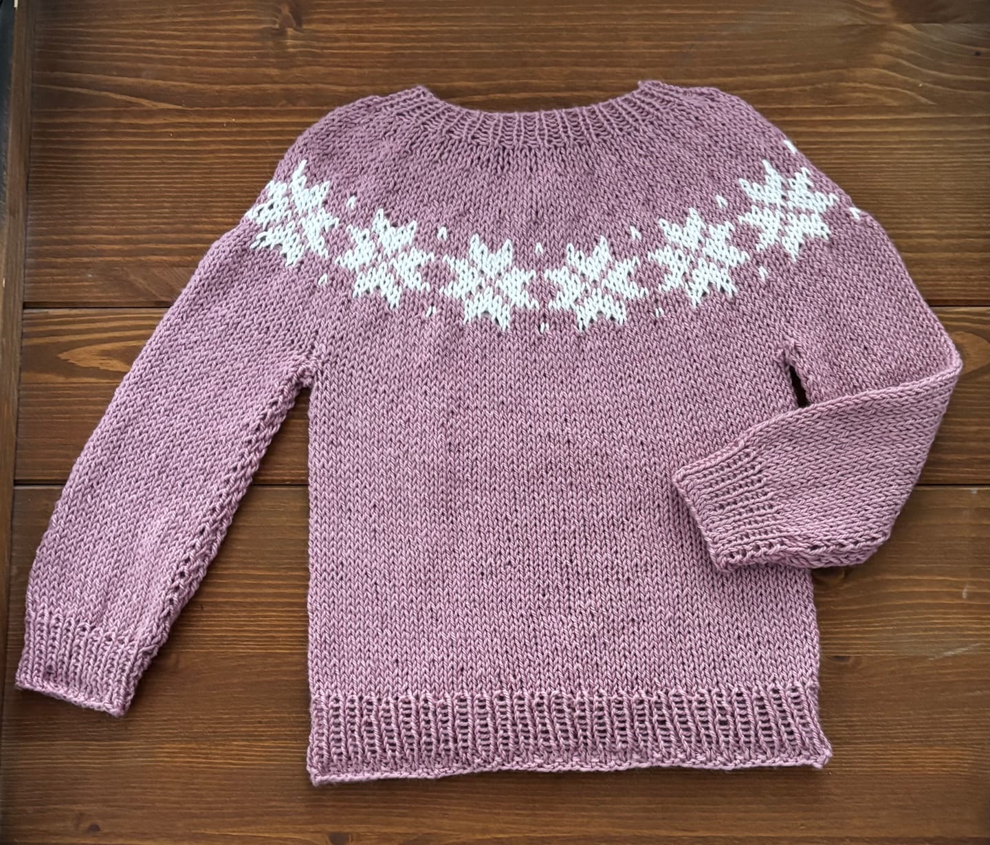 Customer photo review of Clase con Patrón Sweater Nieve | Infantil