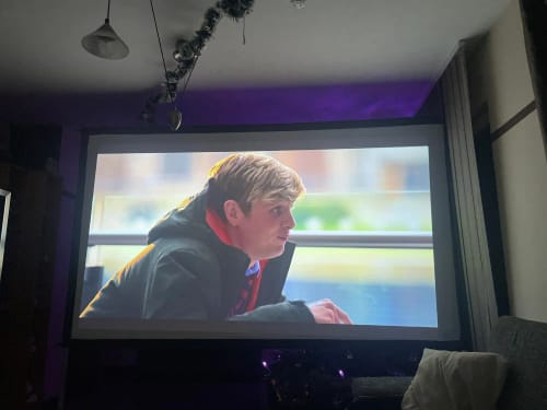 Customer photo review of MovieHub™ Wireless Projector 2026 Edition