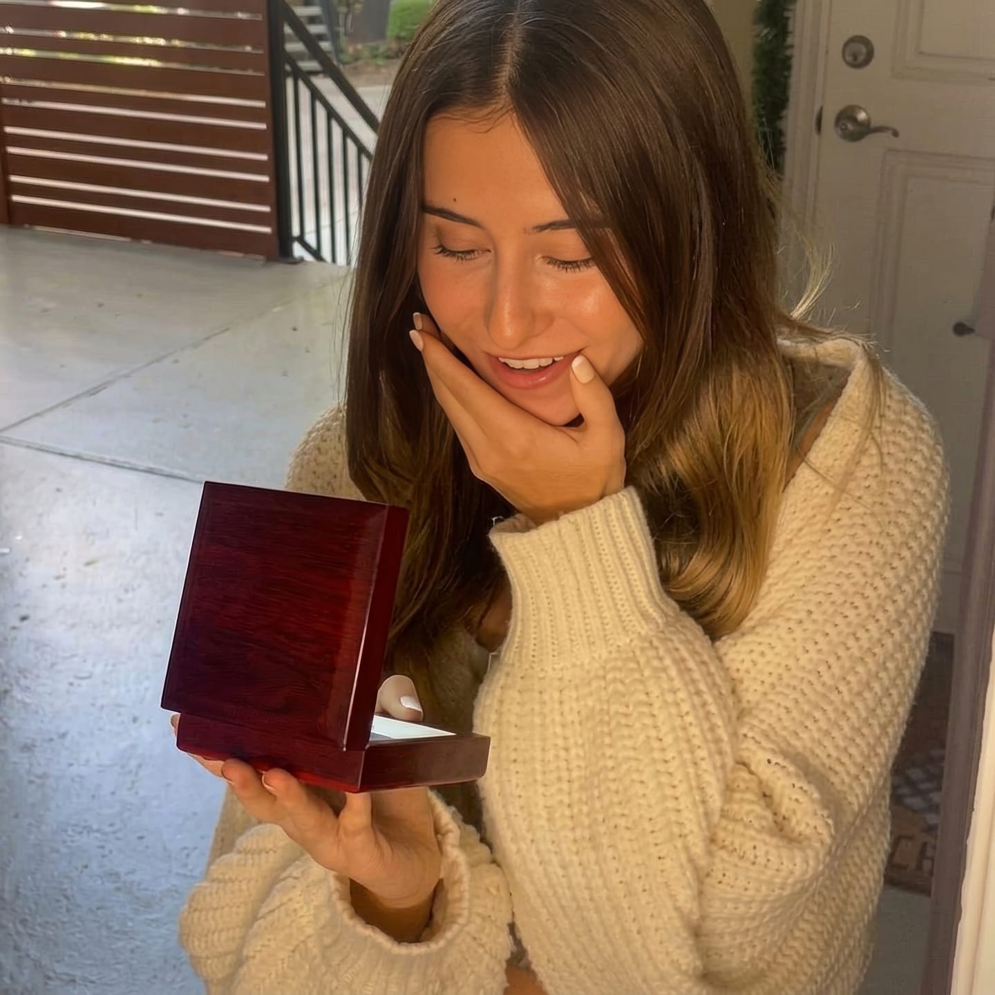 Customer photo review of To My Daughter - "Straighten Your Crown" Love You Always Necklace From Dad