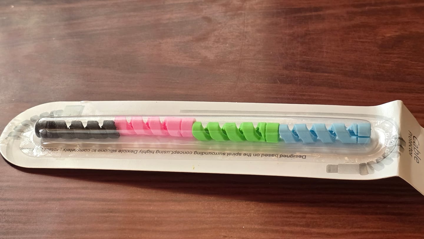 Customer photo review of Cable Protector Set of 2
