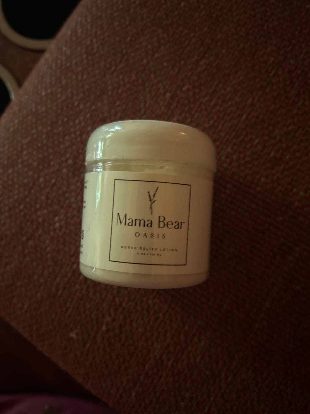 Customer photo review of Mama Bear Nerve Relief Lotion