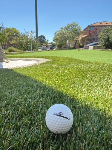 Customer photo review of almostPERFECT - 50 Ball Pack Practice Golf Balls