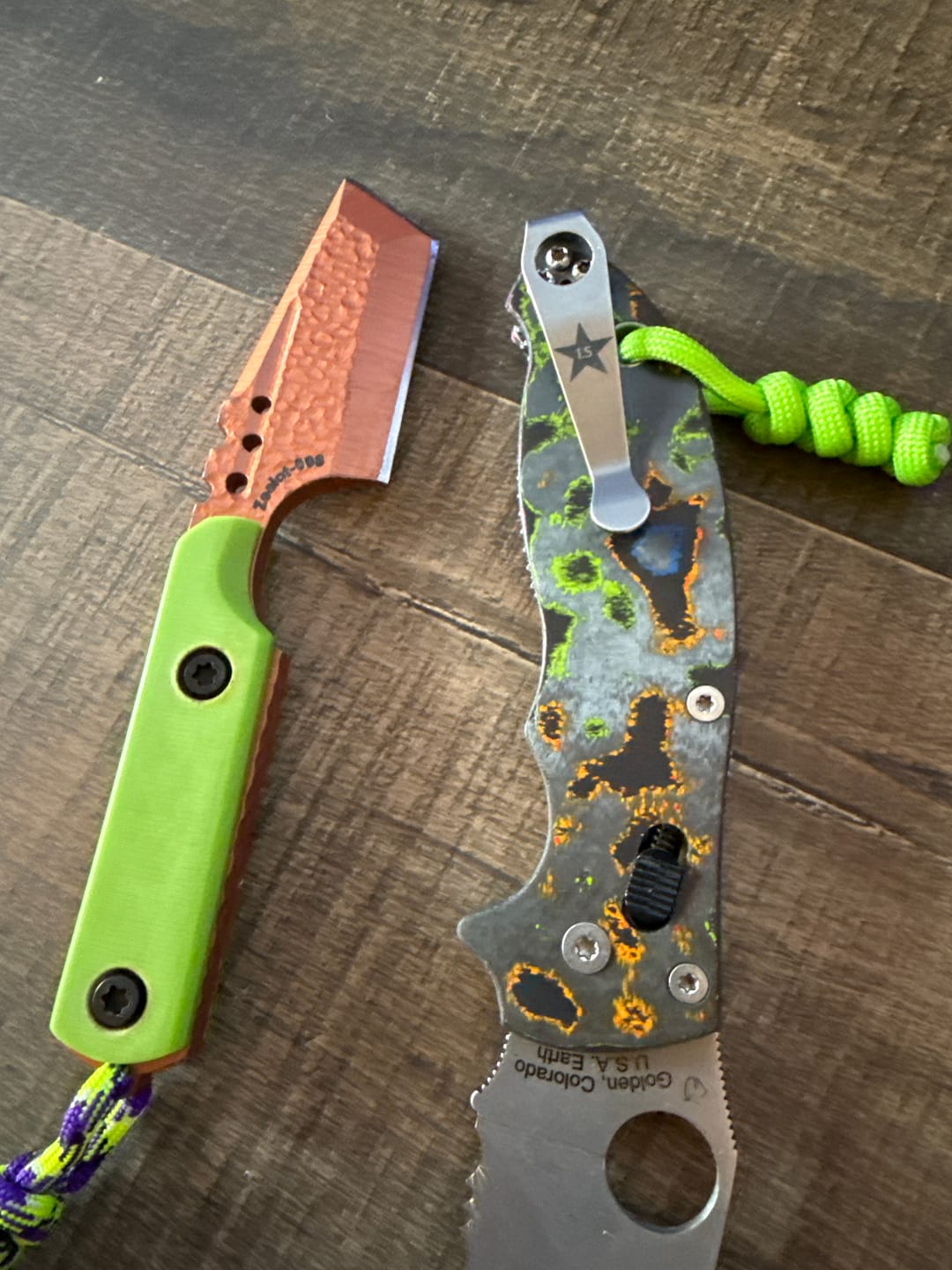 Customer photo review of Exclusive Spyderco Lone Star Deep Carry Pocket Clip