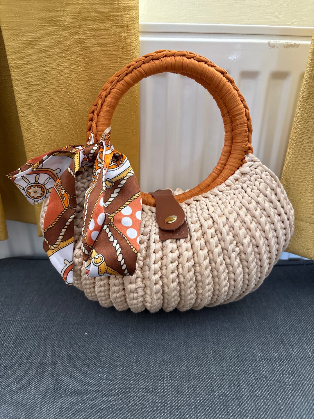 Customer photo review of CrochetPark™ Shell crochet Handbag DIY Kit