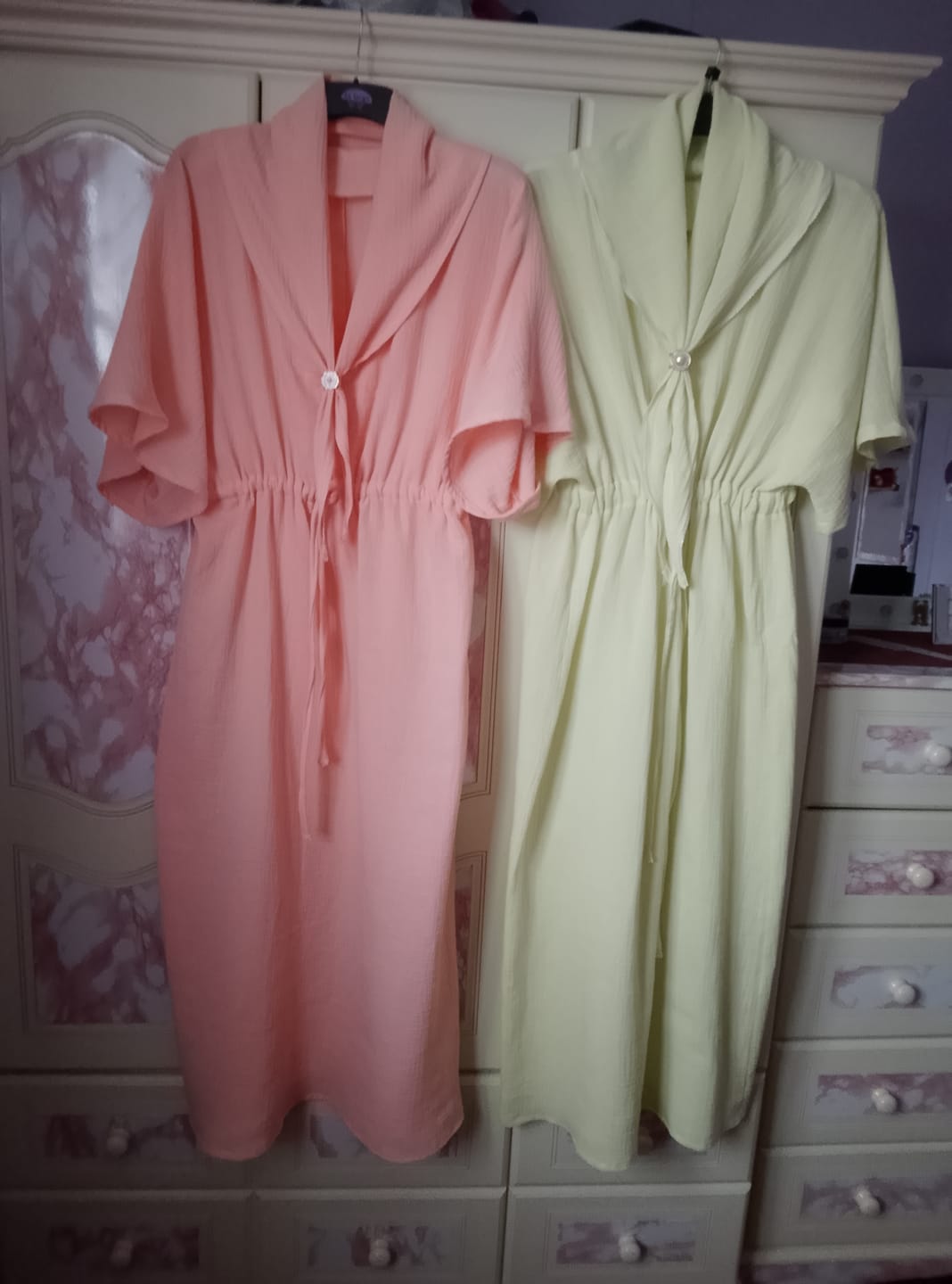 Customer photo review of Special Offer Light Coral Double Gauze Fabric