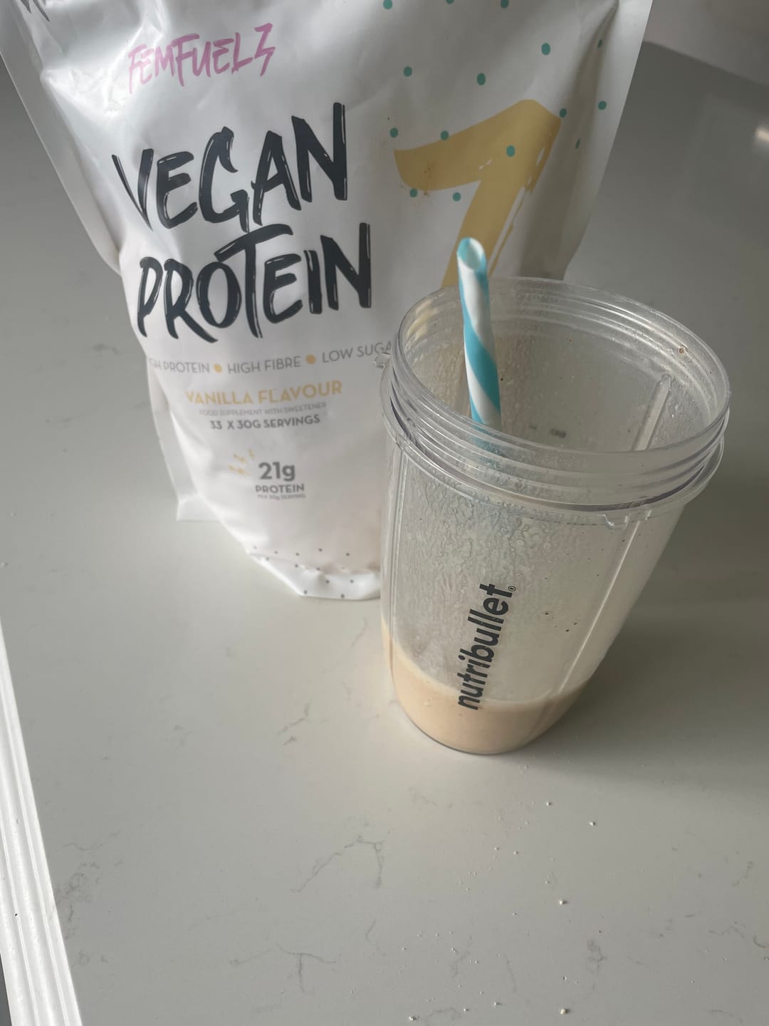 Customer photo review of Vegan Protein