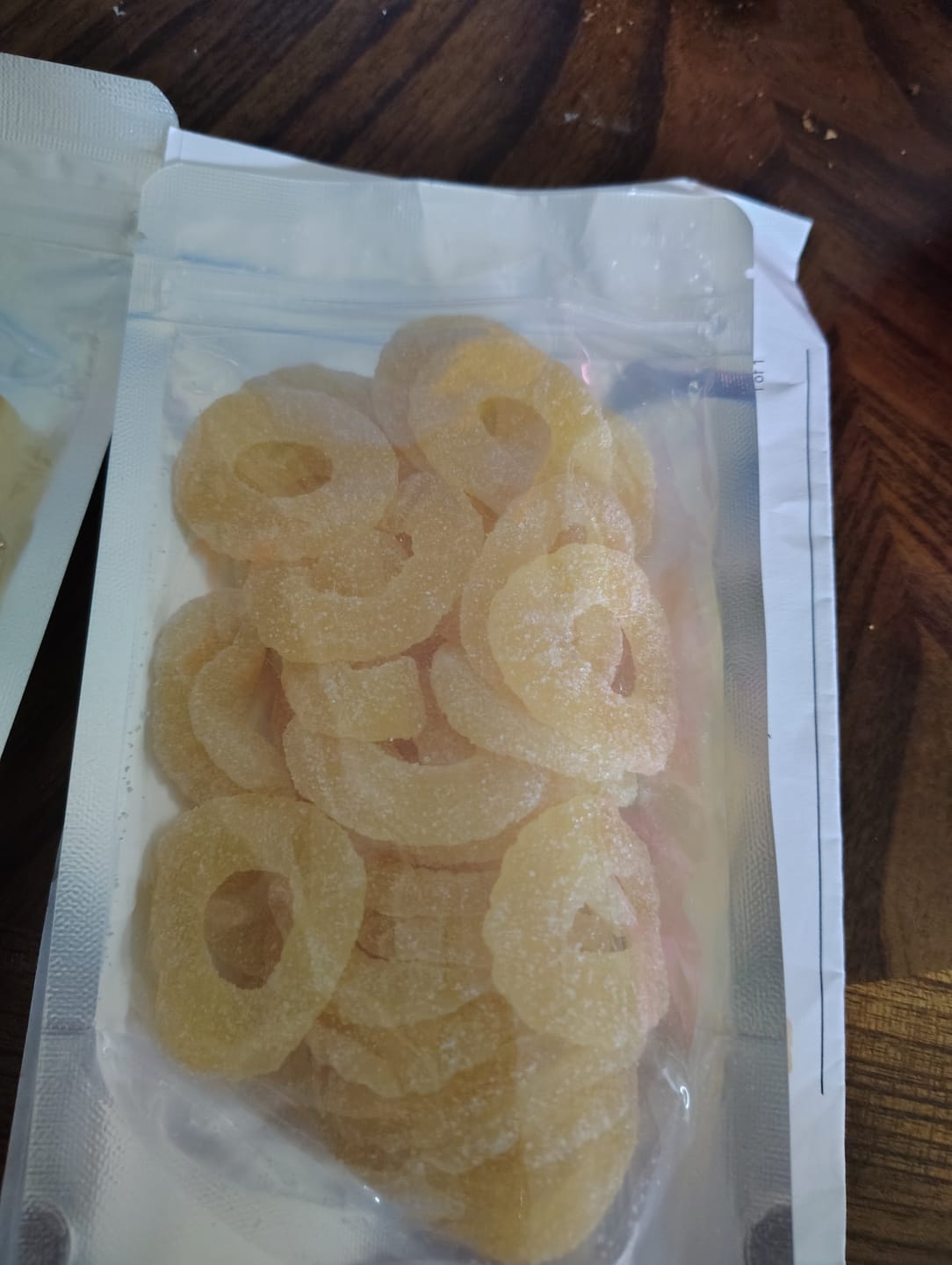 Customer photo review of Just Enough - Sour Pineapple Rings