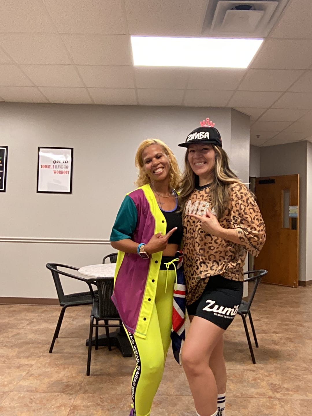 Customer photo review of Zumba Wildbeat Oversized Mesh Top
