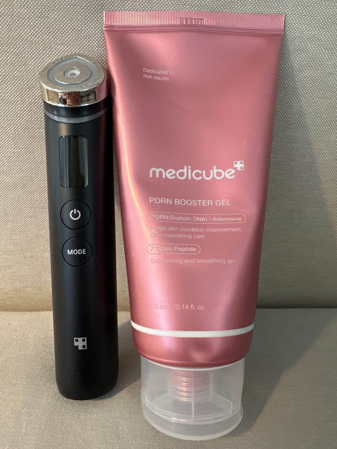 Customer photo review of Mikrostimulācijas ierīce ādas kopšanai Medicube AGE-R Booster Pro
