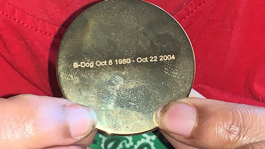 Customer photo review of Medallion Photo Necklace With Picture Inside – From Son or Daughter – Custom Personalized Pendant