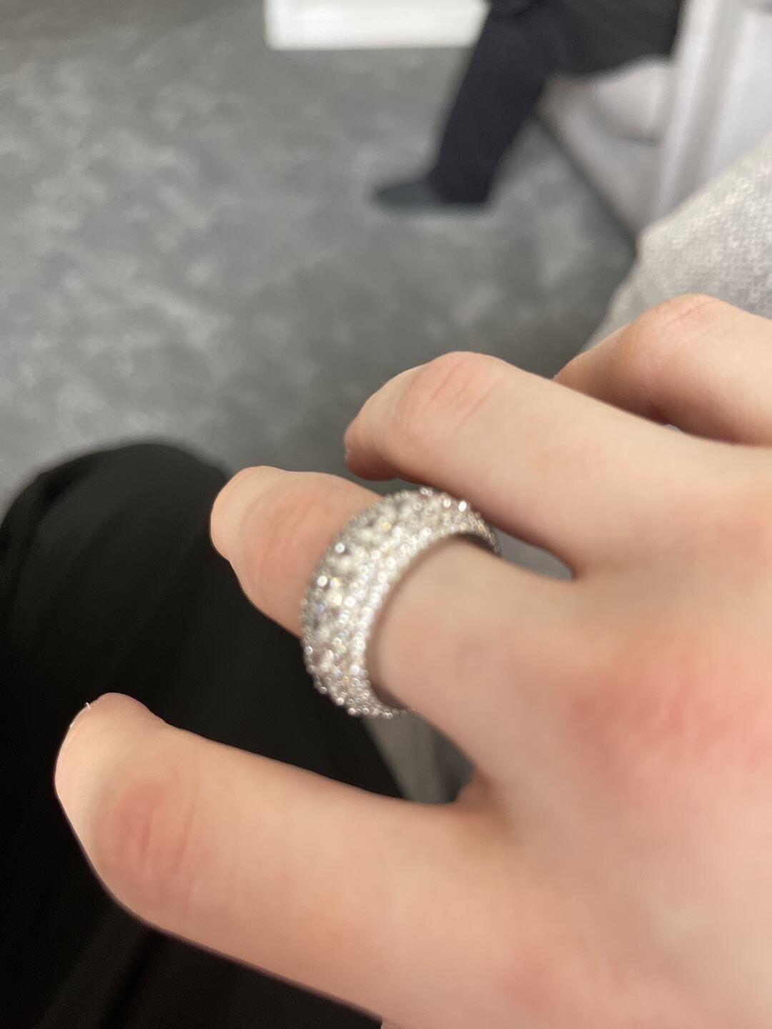 Customer photo review of Multi Crystal Rings