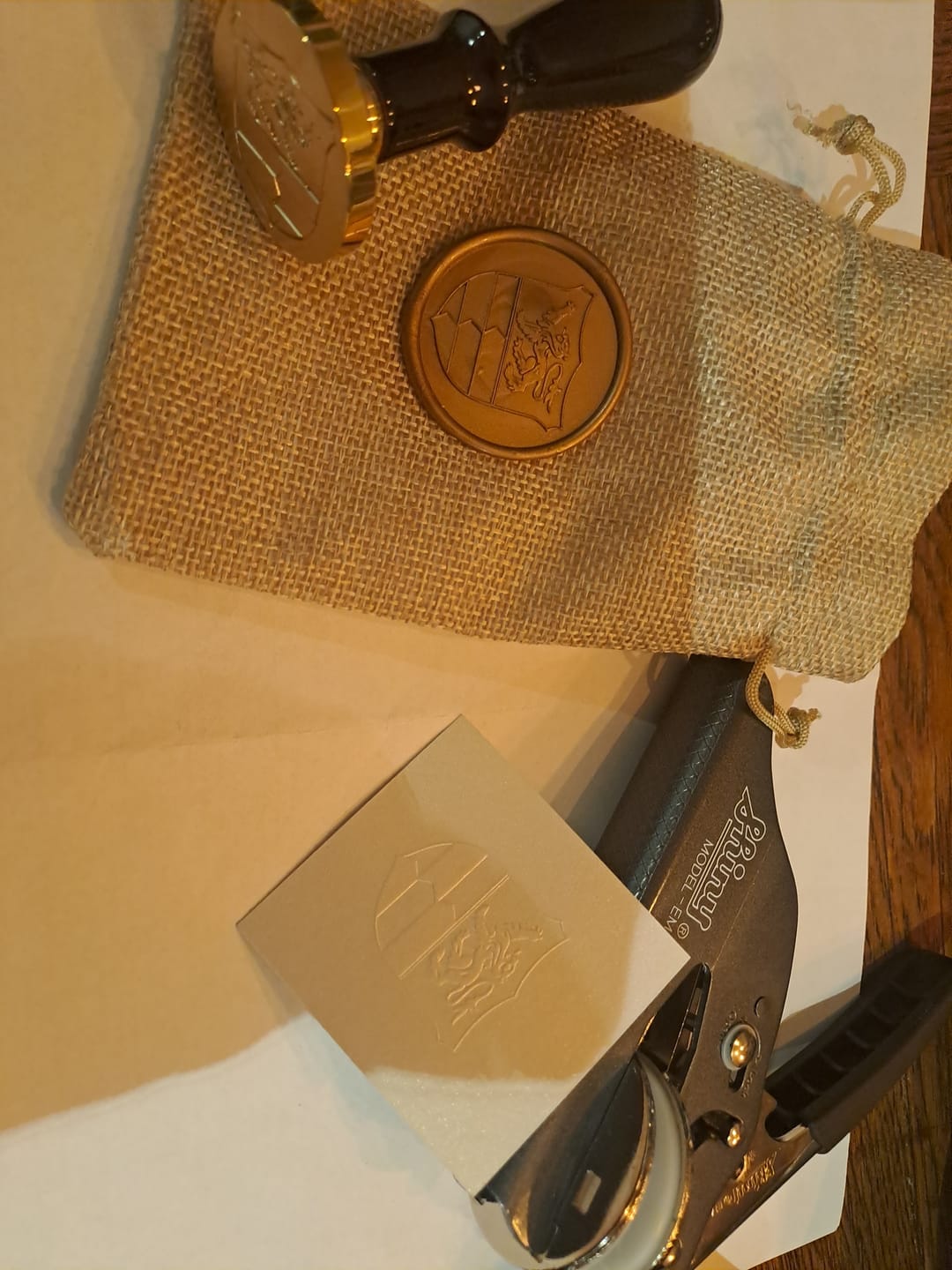 Customer photo review of Siegelstempel mit eigenem Logo