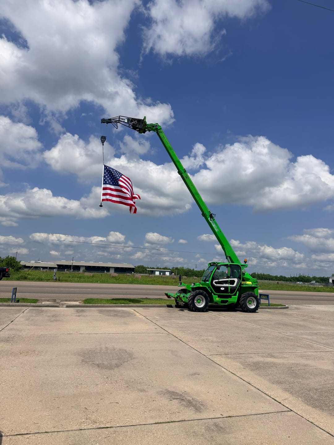 Customer photo review of 6' x 10' American Flag