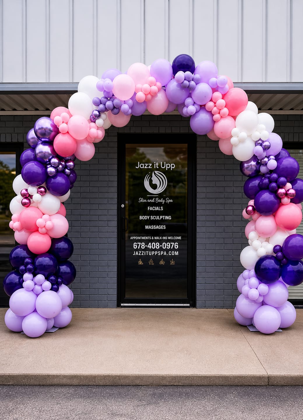 Customer photo review of 10x8ft Aluminum Alloy Tube Arch Balloon Flower Stand For Wedding Birthday Baby Shower