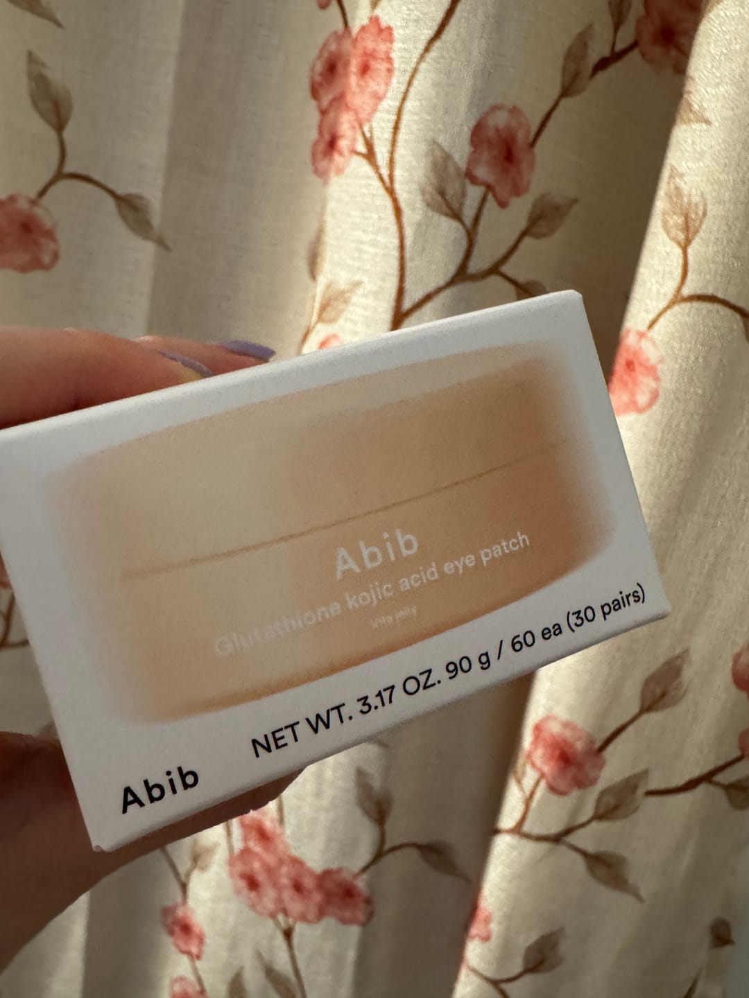 Customer photo review of Glutathione kojic acid eye patch Vita jelly